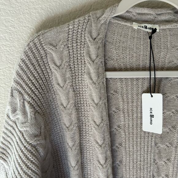 IceBird | Size OS NWT Alpaca Cardigan Sweater Knit Knitted Cozy Comfy Minimal - Picture 3 of 16